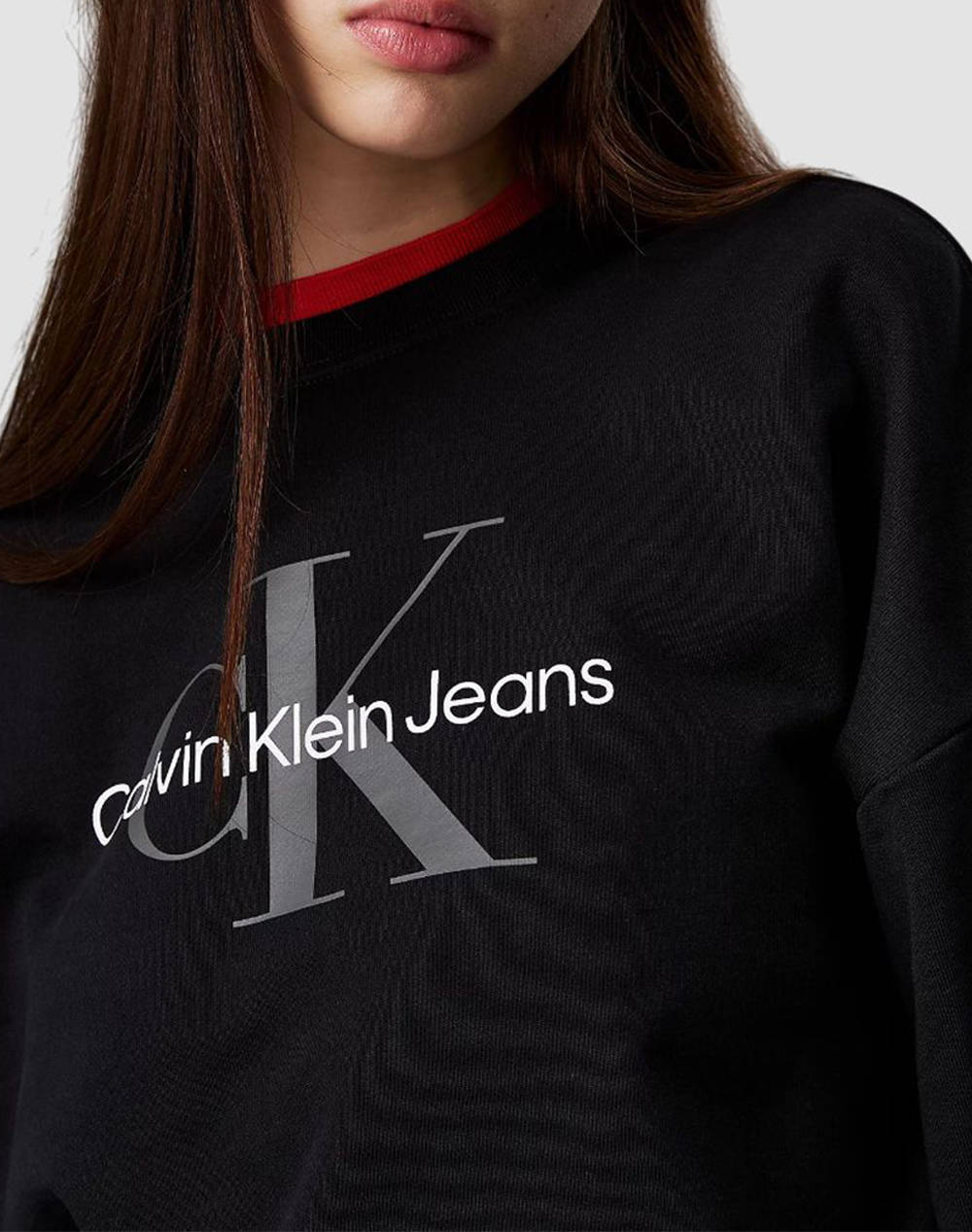 CALVIN KLEIN JEANS LS MONOLOGO FRENCH TERRY RLXD CN
