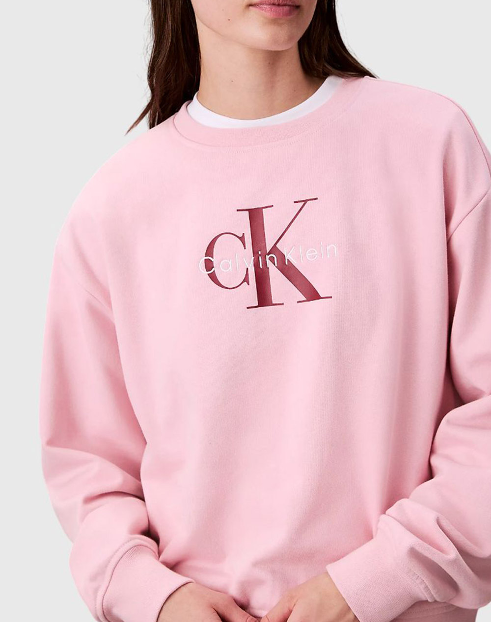 CALVIN KLEIN JEANS LS MONOLOGO FRENCH TERRY RLXD CN