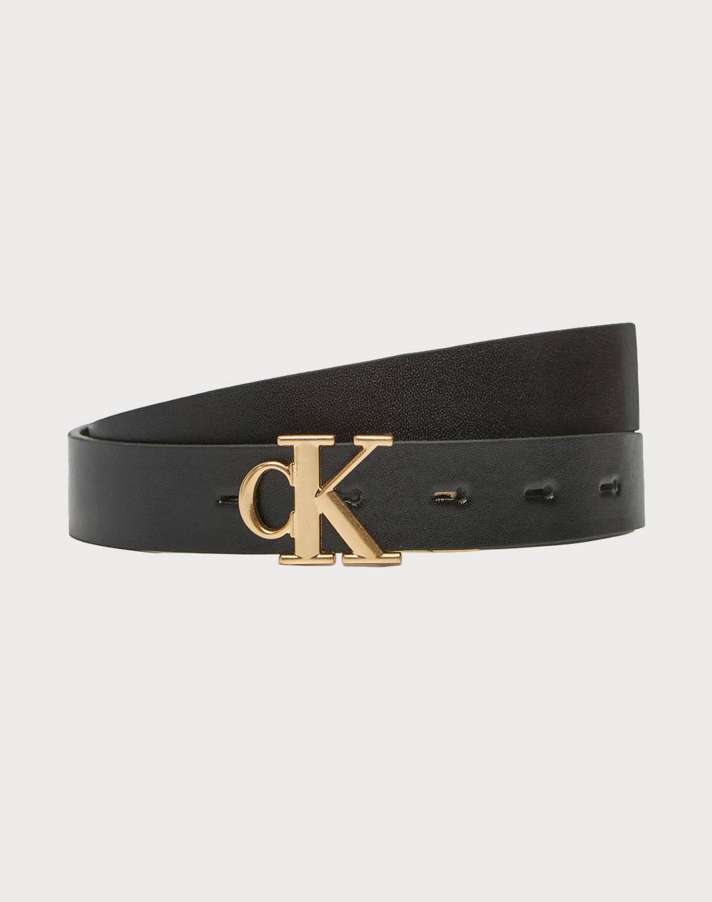 CALVIN KLEIN JEANS MONOGRAM PLACQUE BUCKLE 25MM REV