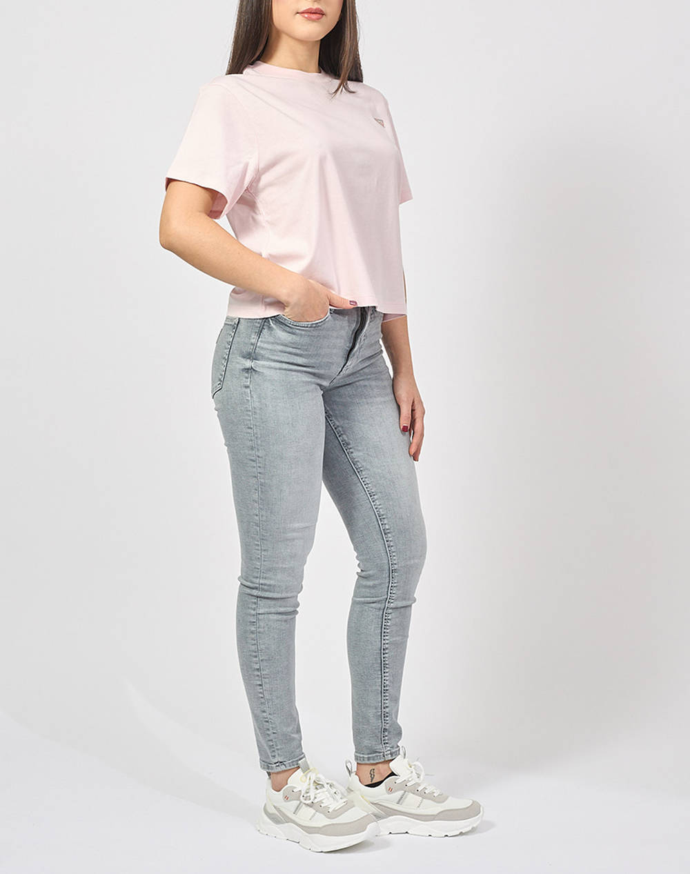 GUESS JEANS GJ SS CN BOXY MINI T - ORGANIC COTTON 160GSM BLUZA W