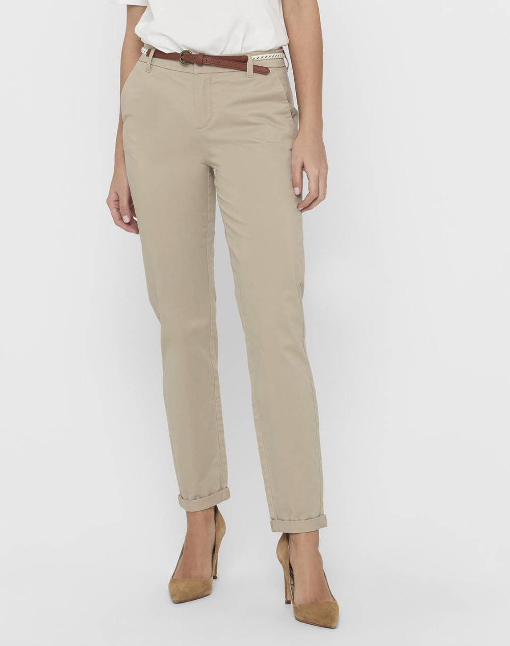 ONLY ONLBIANA MW COTTON BELT CHINO PNT NOOS