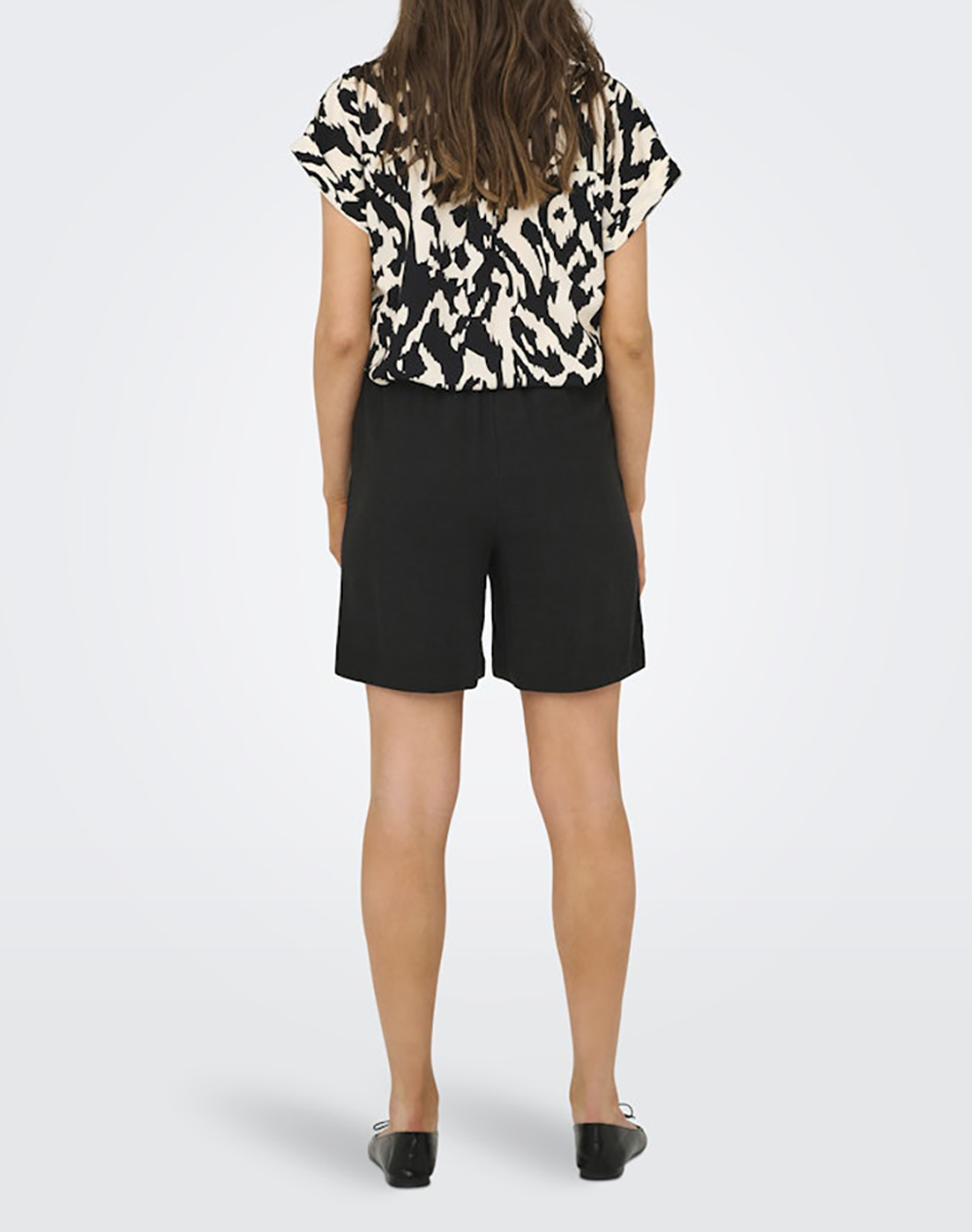 ONLY ONLSIESTA MW PULL-UP LIN BL SHORTS NOOS