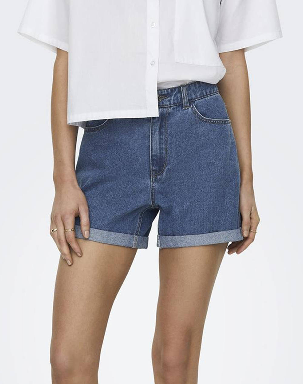 ONLY ONLVEGA HW MOM DNM SHORTS NOOS
