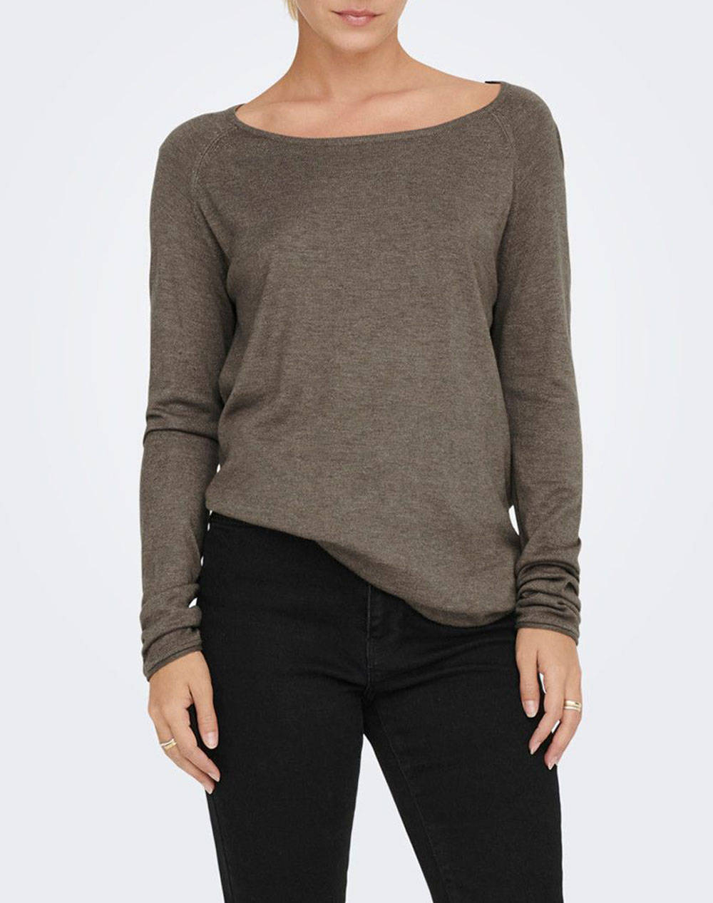 Only onlmila lacy l/s long pullover knt noos