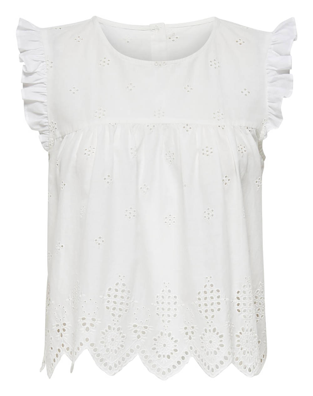 ONLY ONLSILLA LIFE S/L FRILL TOP WVN NOOS