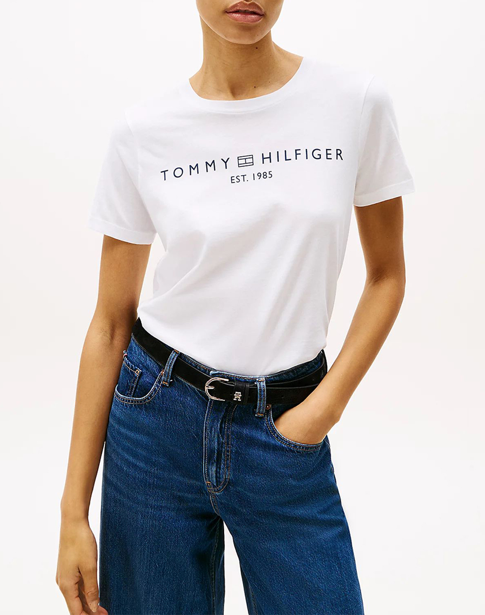 TOMMY HILFIGER REG CORP LOGO C-NK SS
