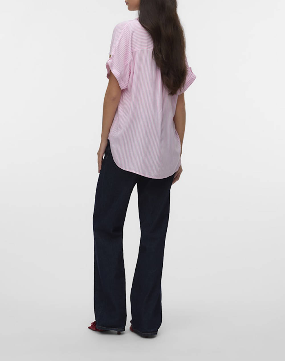 VERO MODA VMBUMPY S/S SHIRT WVN GA NOOS