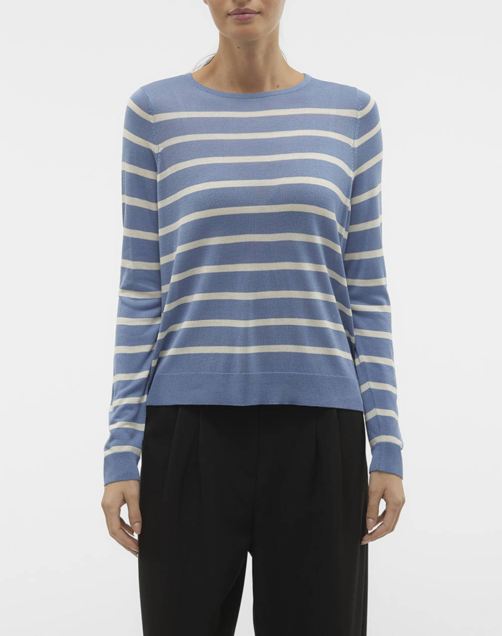 VERO MODA VMNOVA LS O-NECK PULLOVER GA NOOS