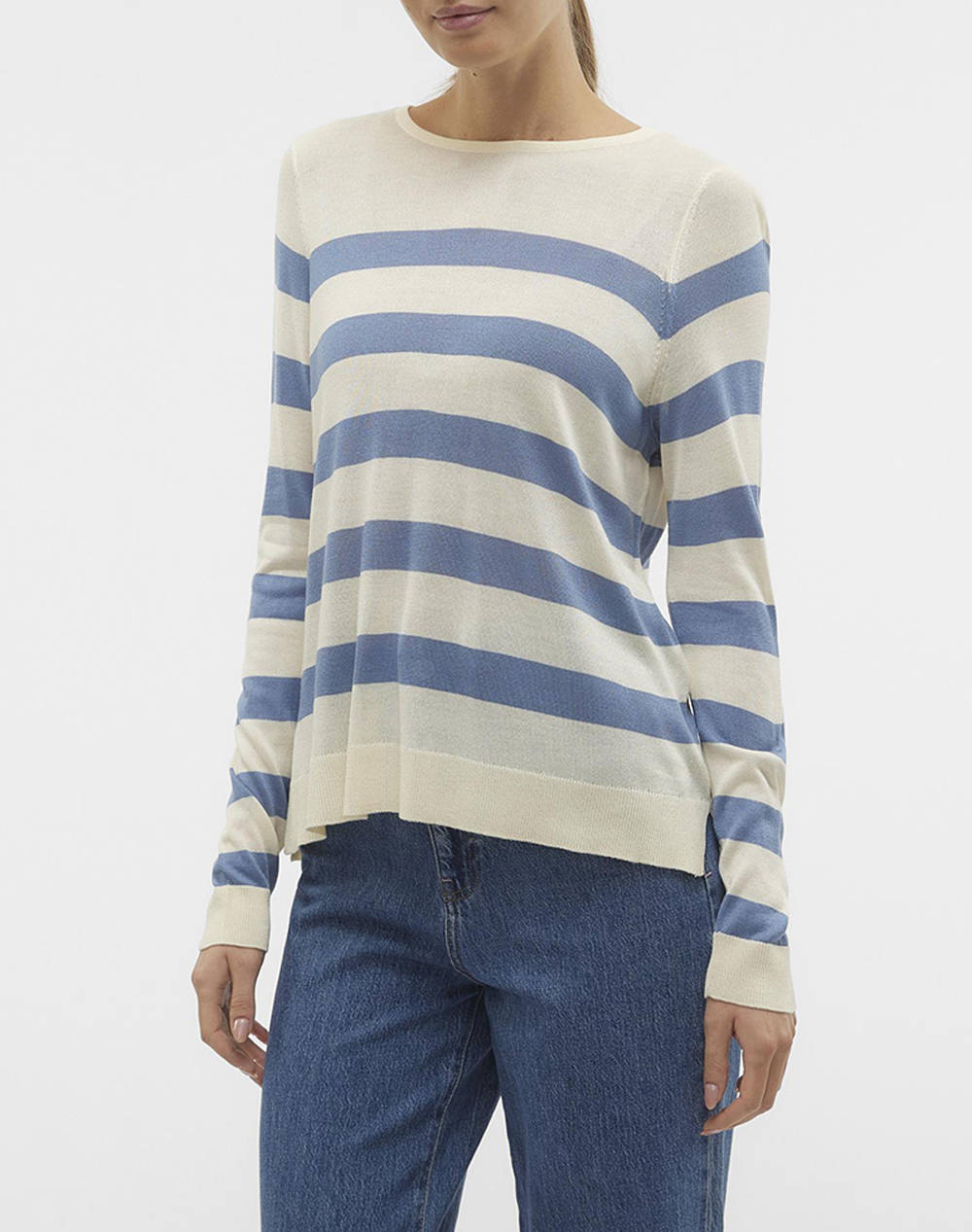 VERO MODA VMNOVA LS O-NECK PULLOVER GA NOOS