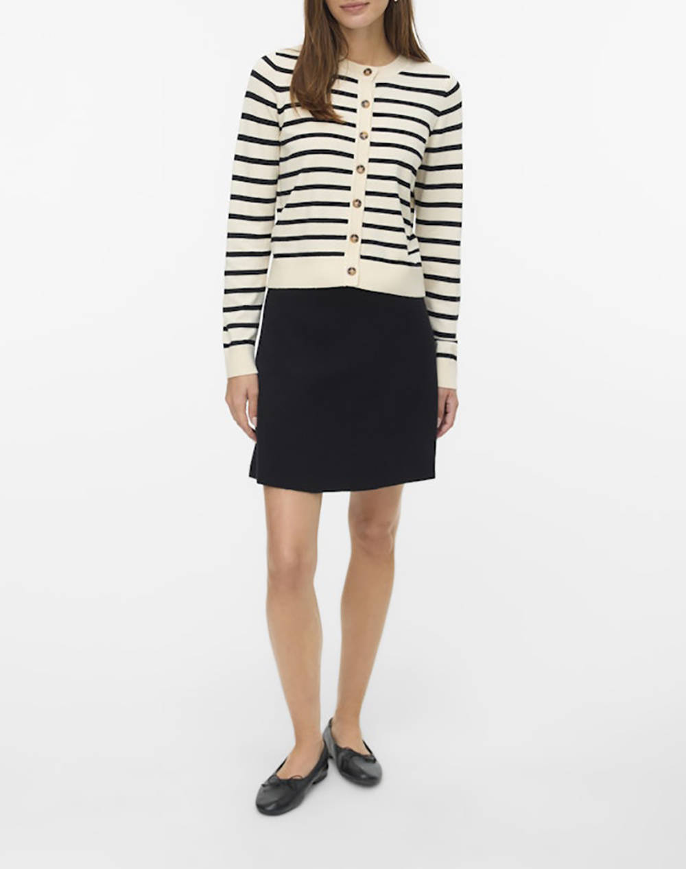 VERO MODA VMSABA PLAIN LS O-NECK CARDIGAN NOOS