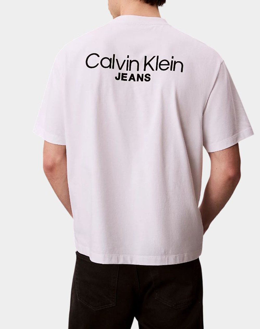 CALVIN KLEIN LOGO BACK PRINT T-SHIRT