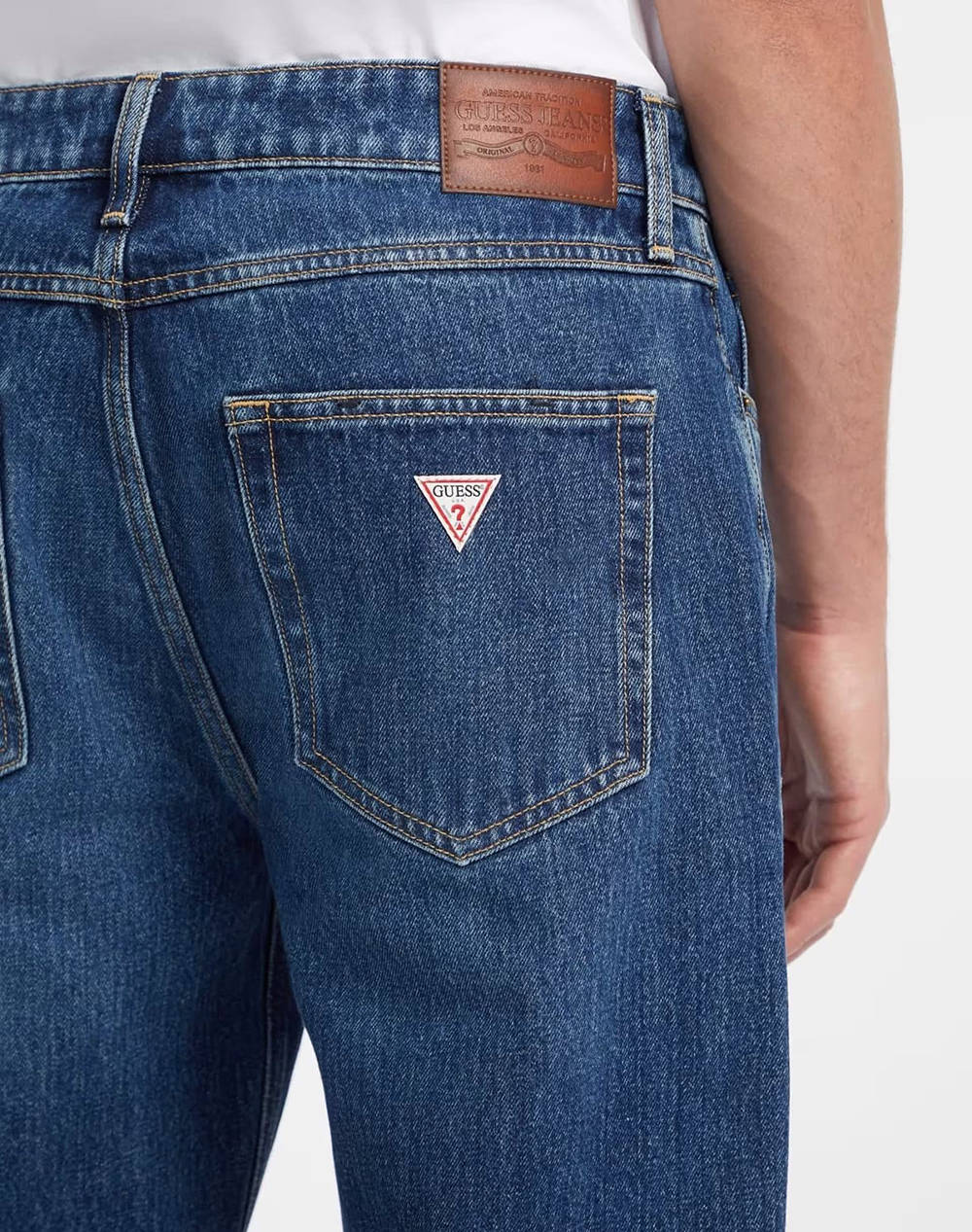 GUESS JEANS GJ G18 RELAXED - ECO RECY CO VINTAGE RG INDIGO PANTALONI DE BARBATI