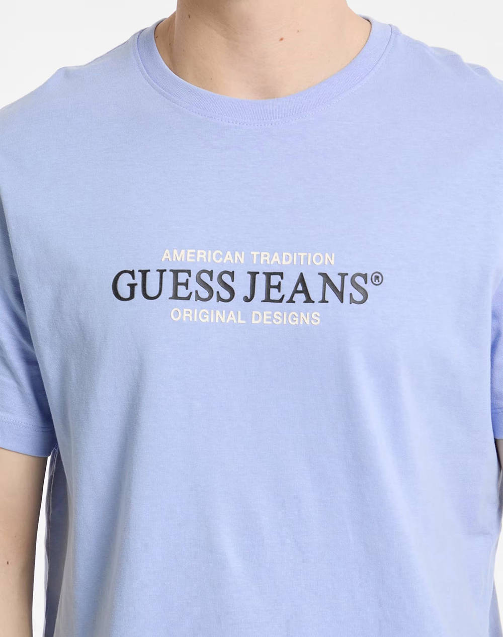 GUESS JEANS GJ SS CN REG AMERICA - MID ORGANIC HEAVY JERSEY 205 BLUZA M