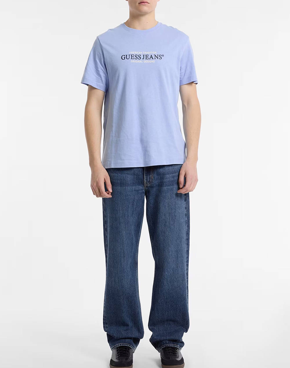 GUESS JEANS GJ SS CN REG AMERICA - MID ORGANIC HEAVY JERSEY 205 BLUZA M