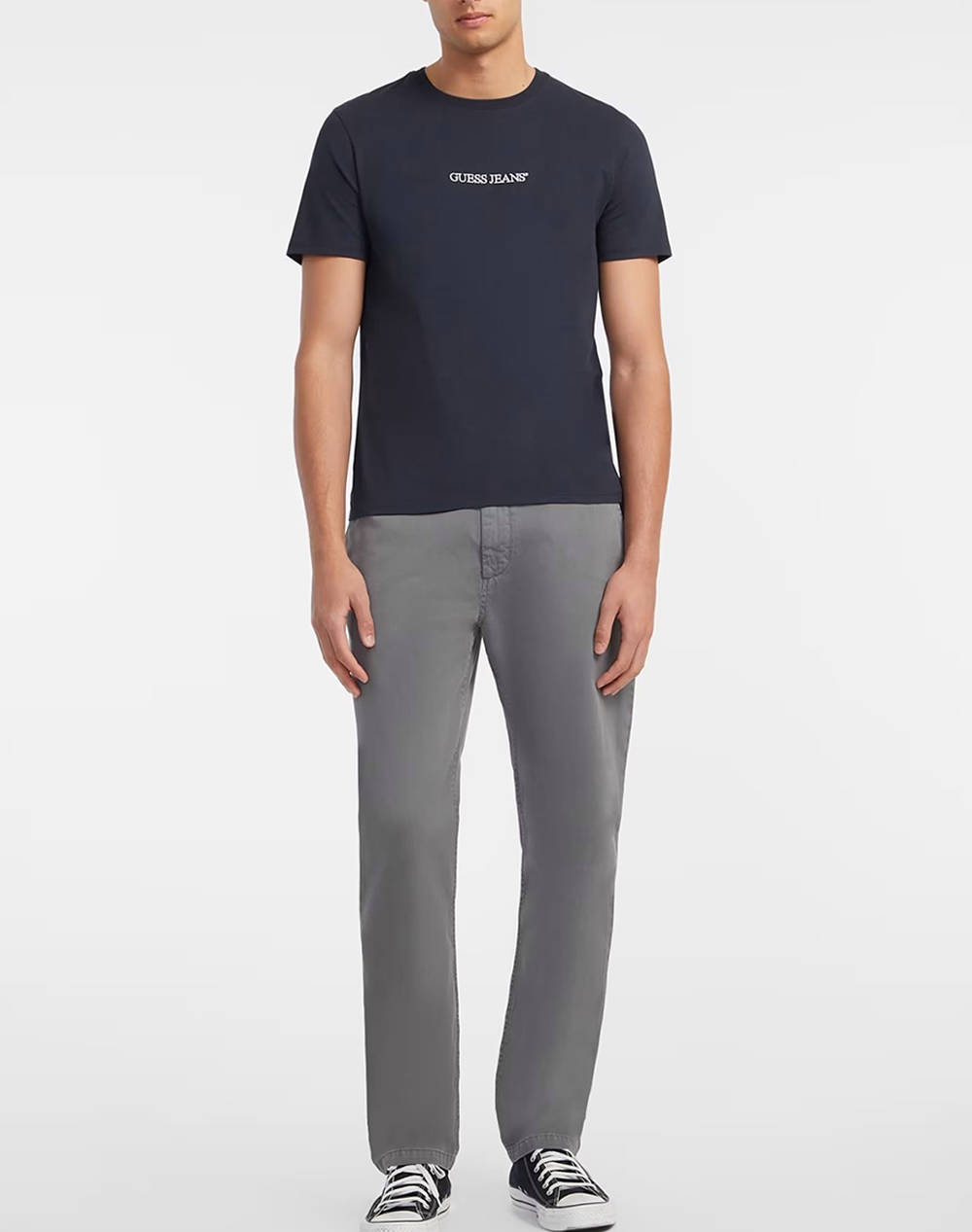 GUESS JEANS GJ SS CN SLIM LOGO EMBRO TEE BLUZA DE BARBATI