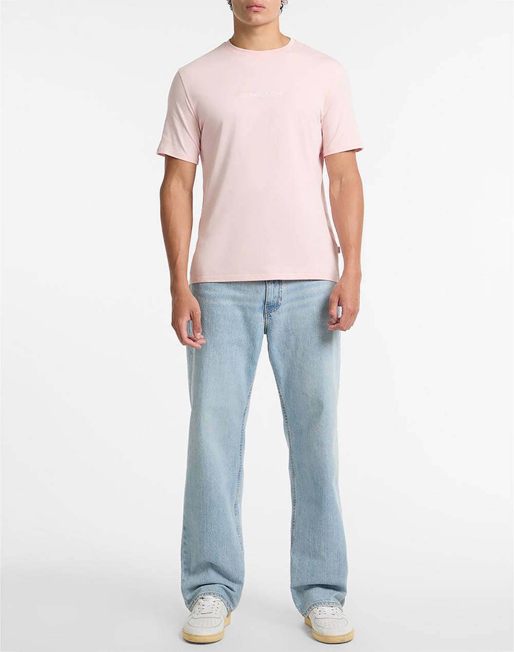 GUESS JEANS GJ SS CN SLIM LOGO EMBRO TEE BLUZA DE BARBATI