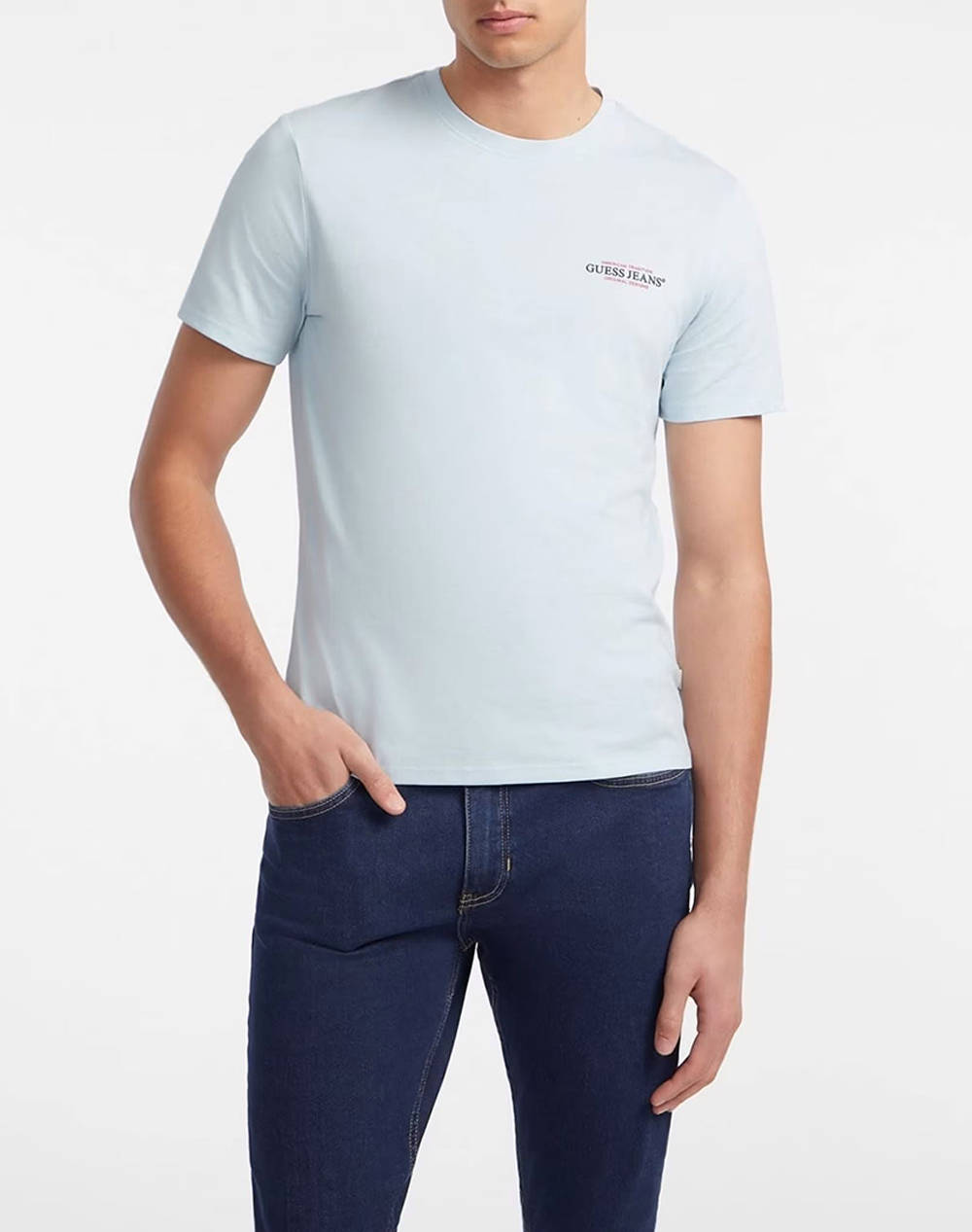 GUESS JEANS GJ SS CN SLIM AMERICAN TR TEE BLUZA DE BARBATI