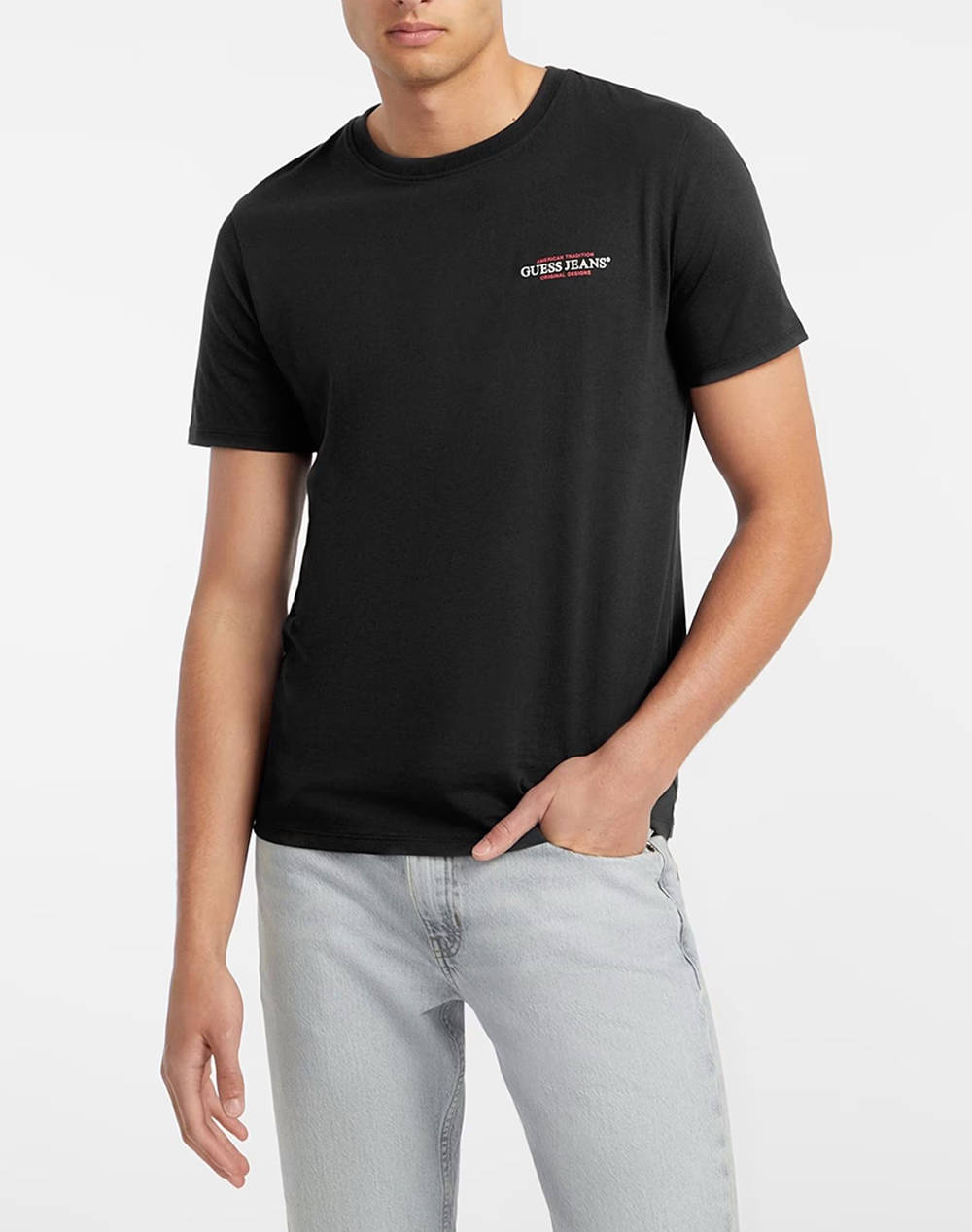 GUESS JEANS GJ SS CN SLIM AMERICAN TR TEE BLUZA DE BARBATI