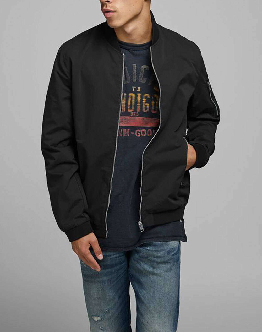 JACK&JONES JJERUSH BOMBER NOOS