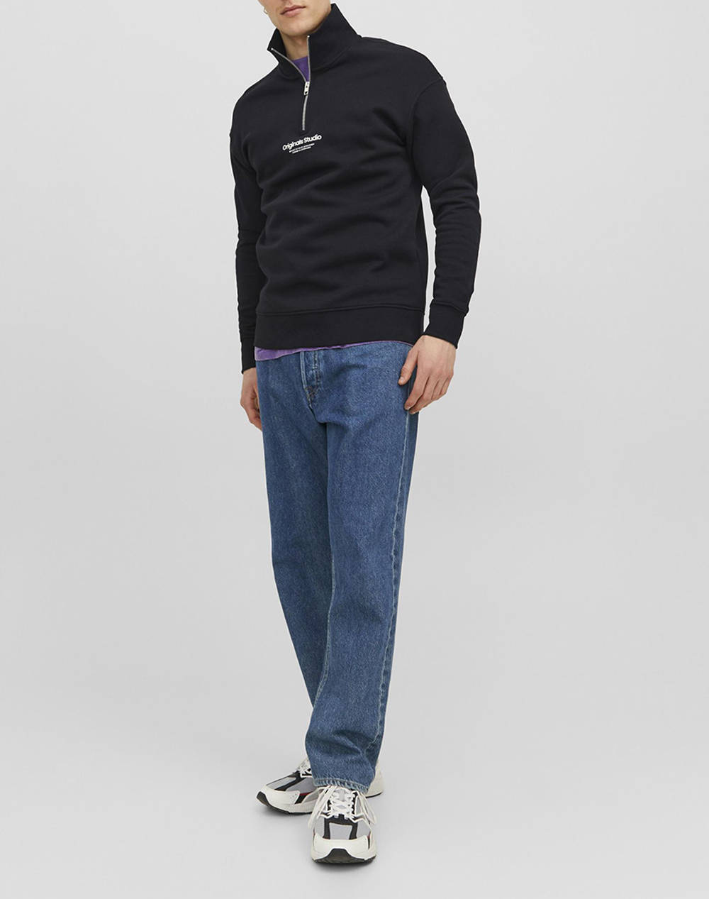JACK&JONES JORVESTERBRO SWEAT QUARTER ZIP HN NOOS