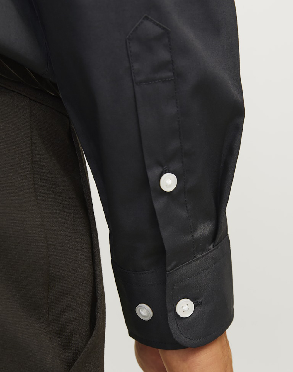 JACK&JONES JREBGAVIN SOLID SHIRT LS NOOS