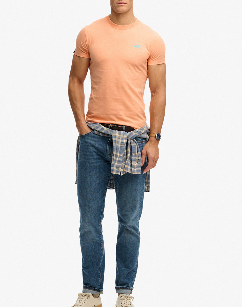 SUPERDRY D1 OVIN ESSENTIAL LOGO EMB TEE BLUZA DE BARBATI
