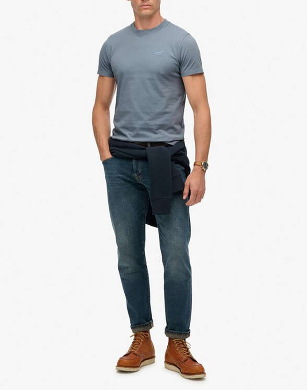 SUPERDRY D1 OVIN ESSENTIAL LOGO EMB TEE BLUZA DE BARBATI