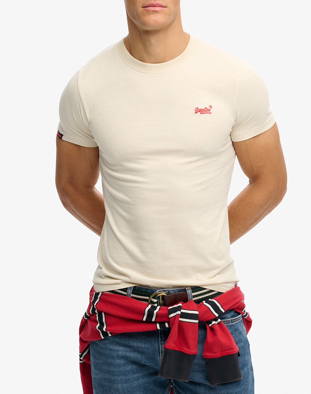 SUPERDRY D1 OVIN ESSENTIAL LOGO EMB TEE BLUZA DE BARBATI