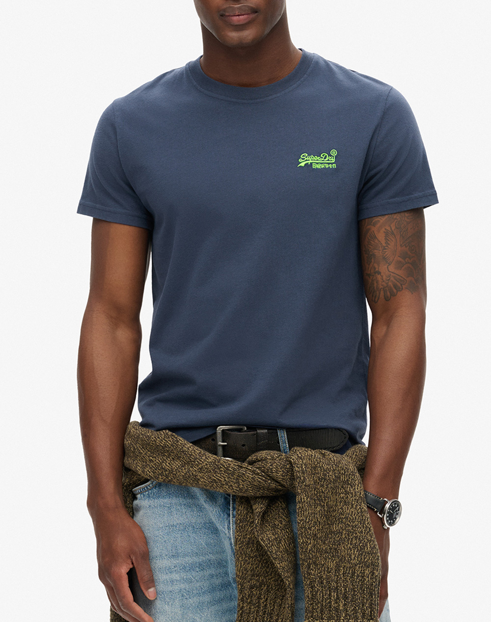 SUPERDRY D1 OVIN ESSENTIAL LOGO EMB TEE BLUZA DE BARBATI