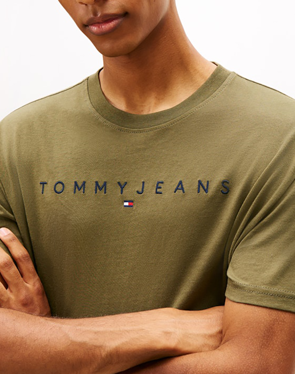 TOMMY JEANS TJM REG LINEAR LOGO TEE EXT