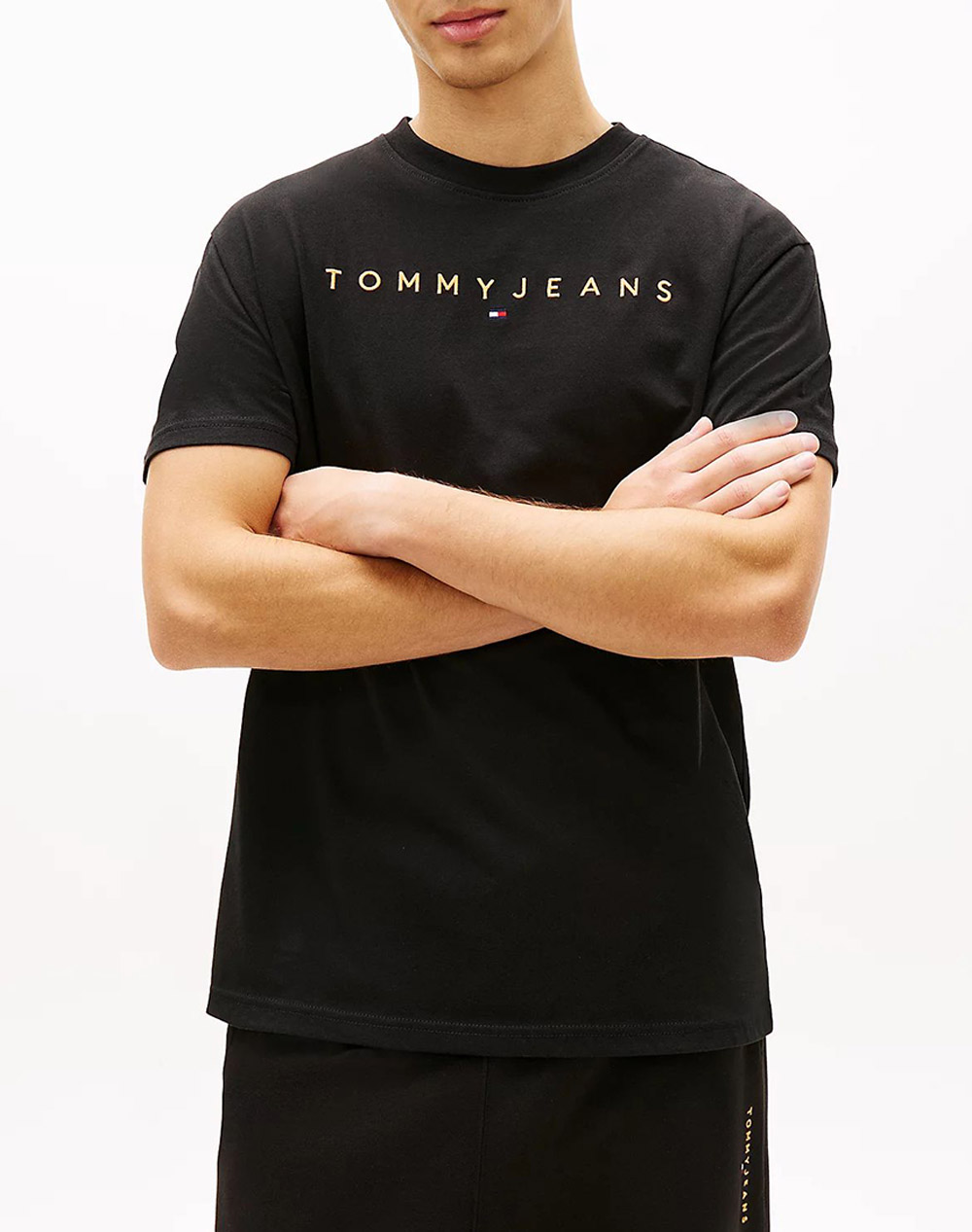 TOMMY JEANS TJM REG LINEAR LOGO TEE EXT