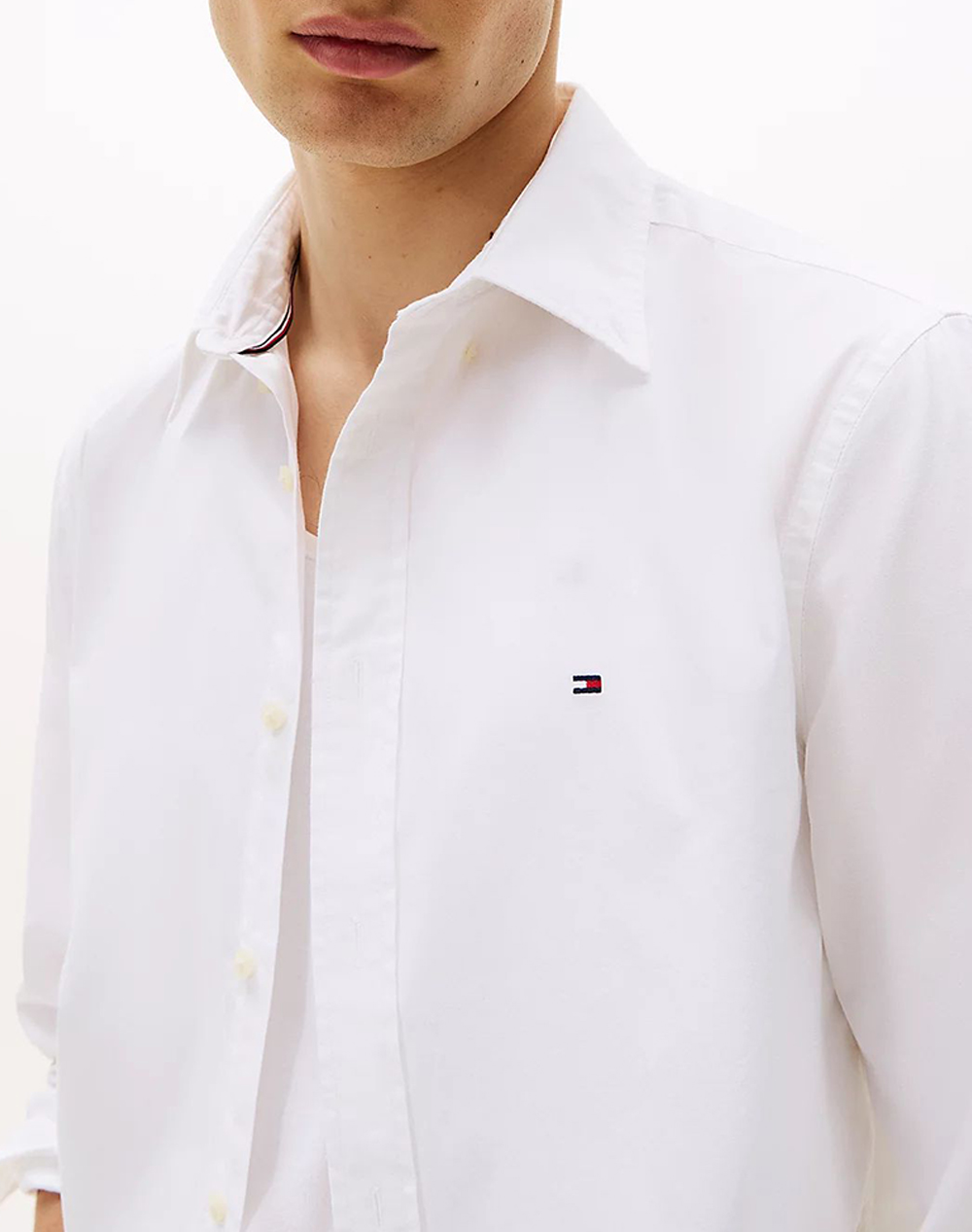 TOMMY HILFIGER CORE FLEX POPLIN SOLID RF SHIRT