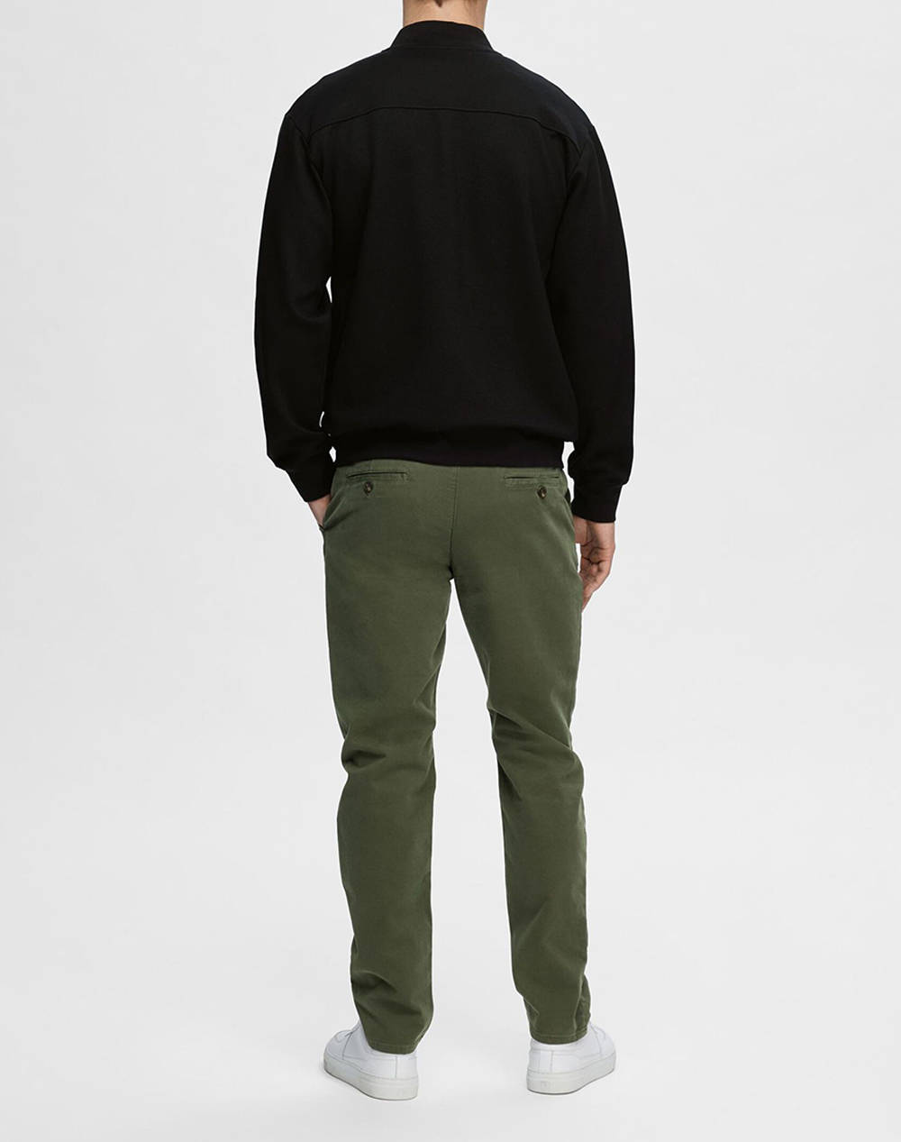 SELECTED SLHMACK SWEAT BOMBER LS NOOS