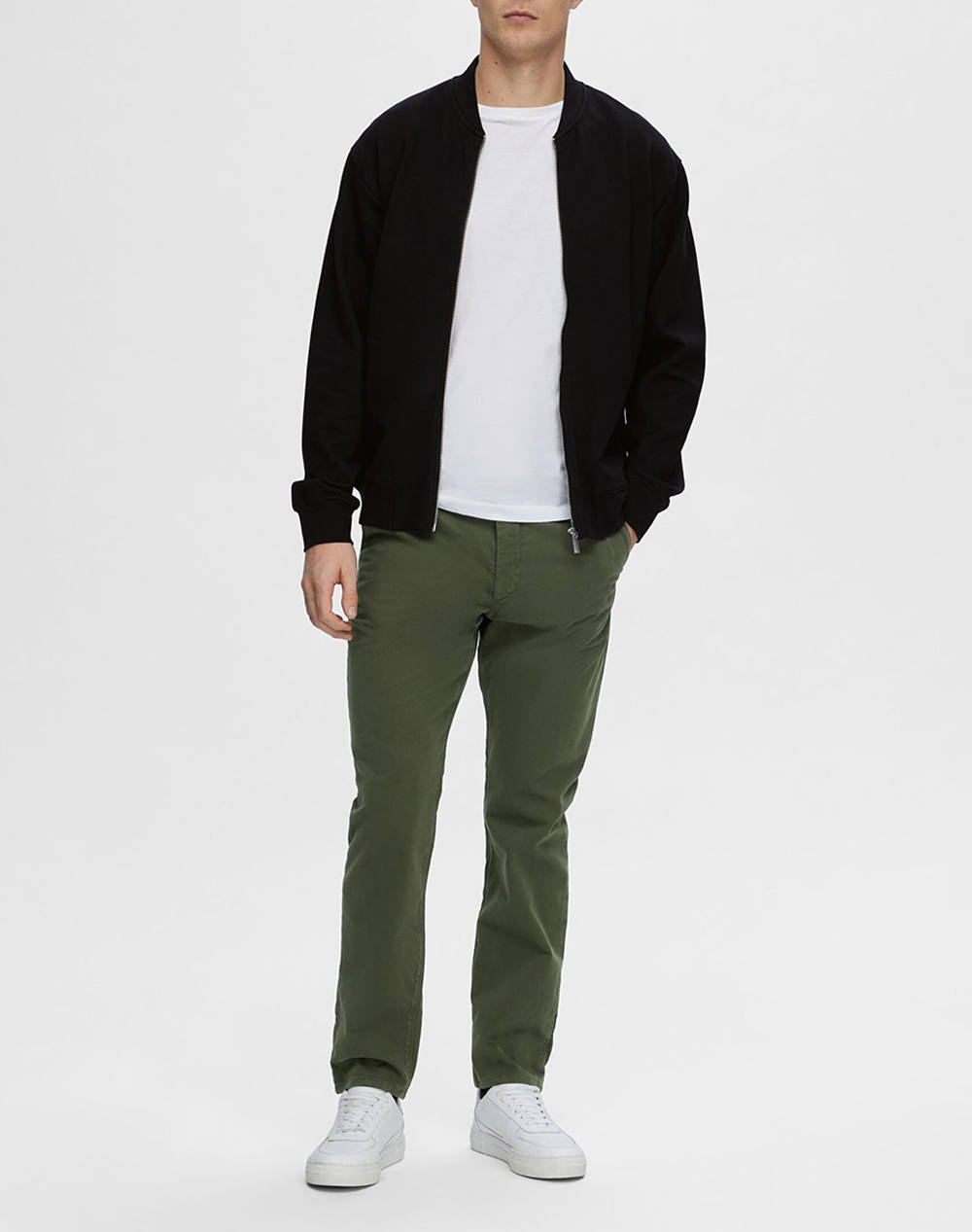 SELECTED SLHMACK SWEAT BOMBER LS NOOS