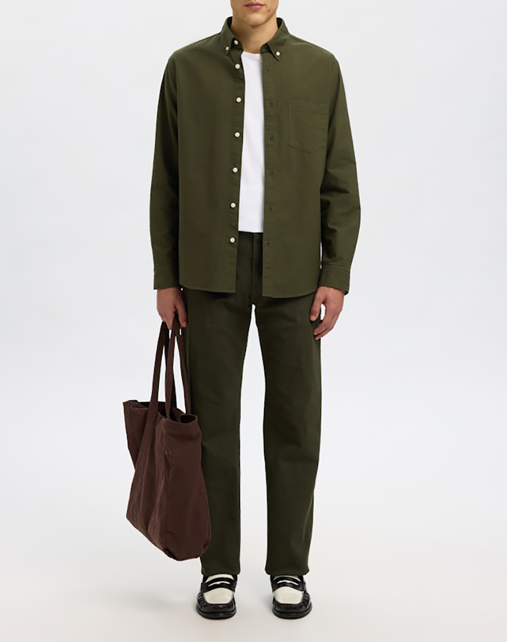 SELECTED SLHREGRICK-OX SHIRT LS NOOS