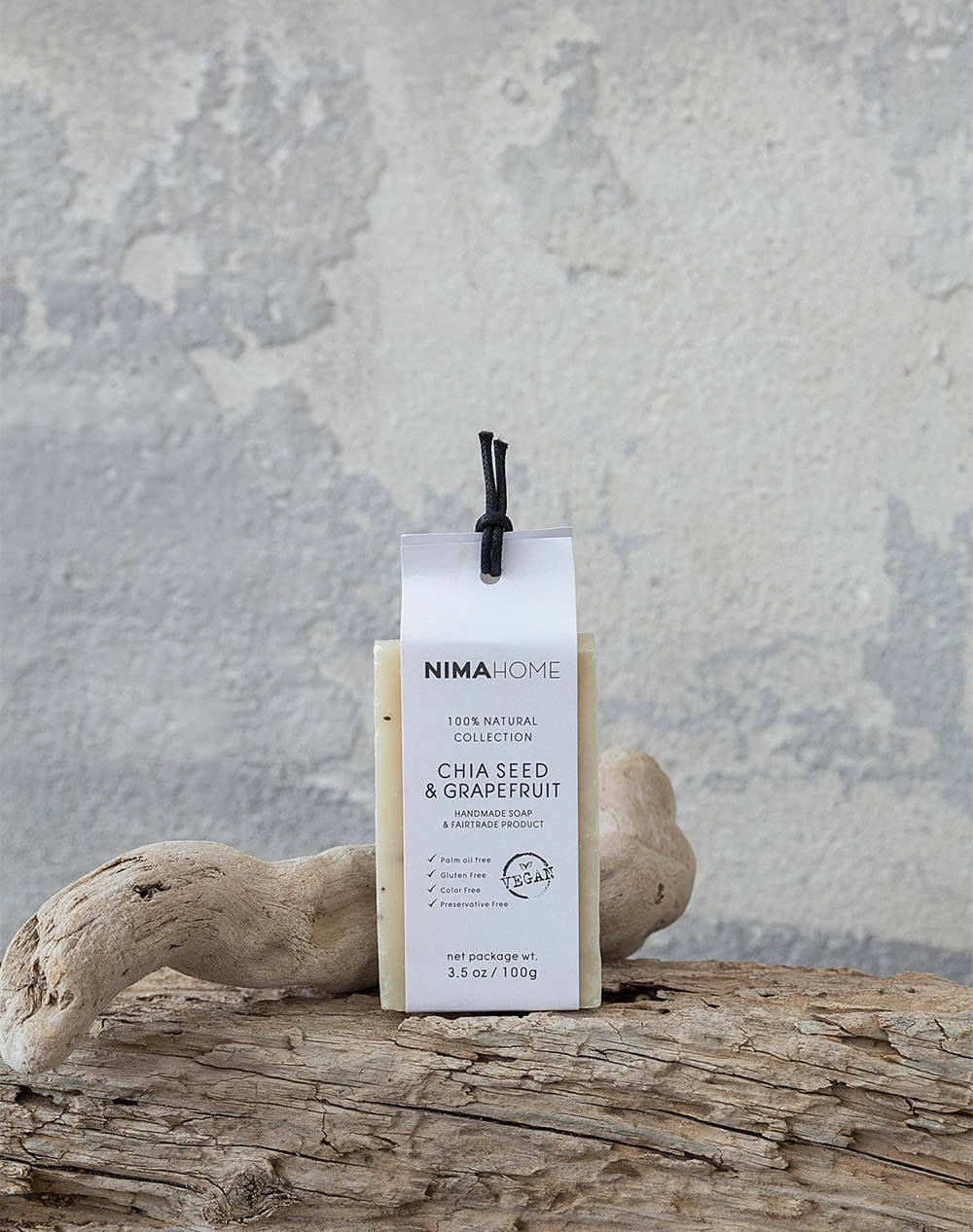 Nima sapun exfoliating grain - chia seed & grapefruit (greutate: 100g)