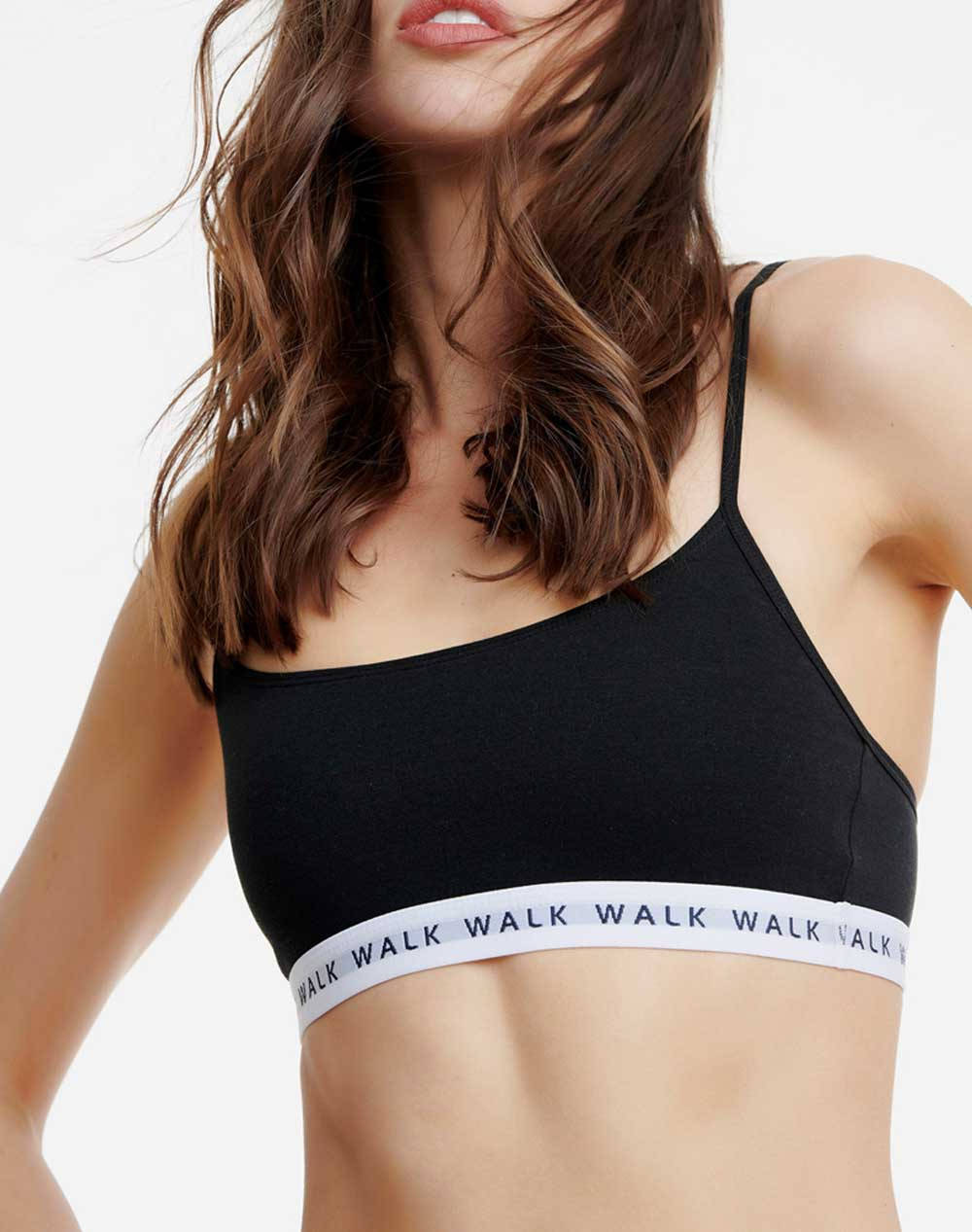 WALK DE DAMA DIN BUMBAC BRALETTE CU ELASTIC