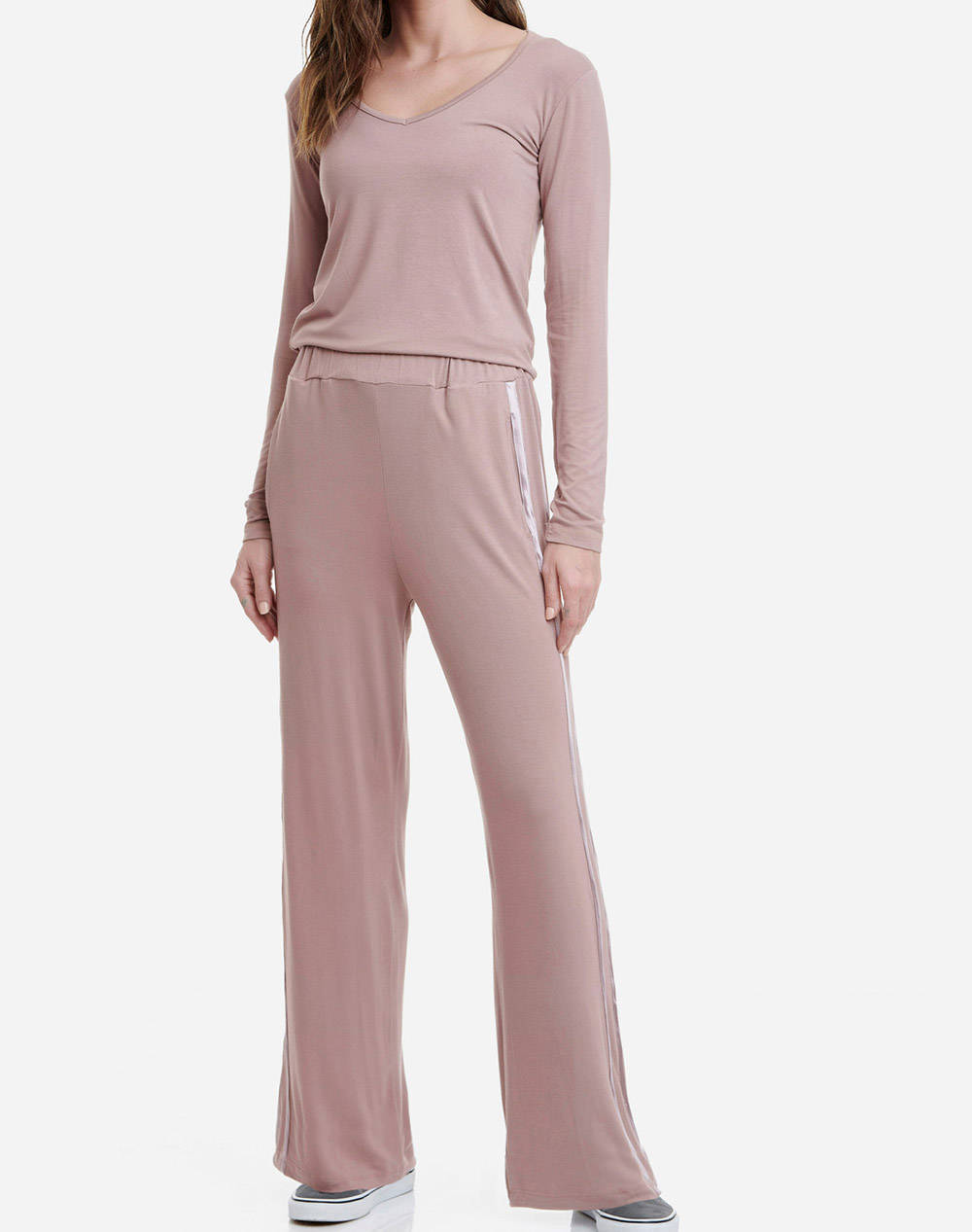 Walk pantaloni de dama cu talie inalta bamboo