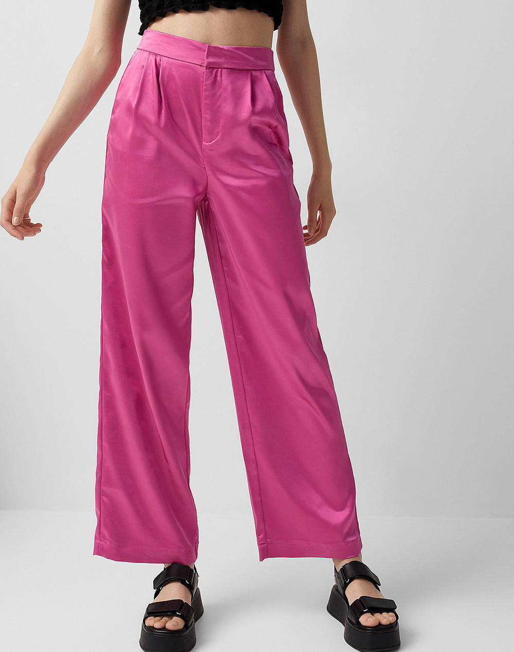 Only onlmayra hw satin wide pant tlr