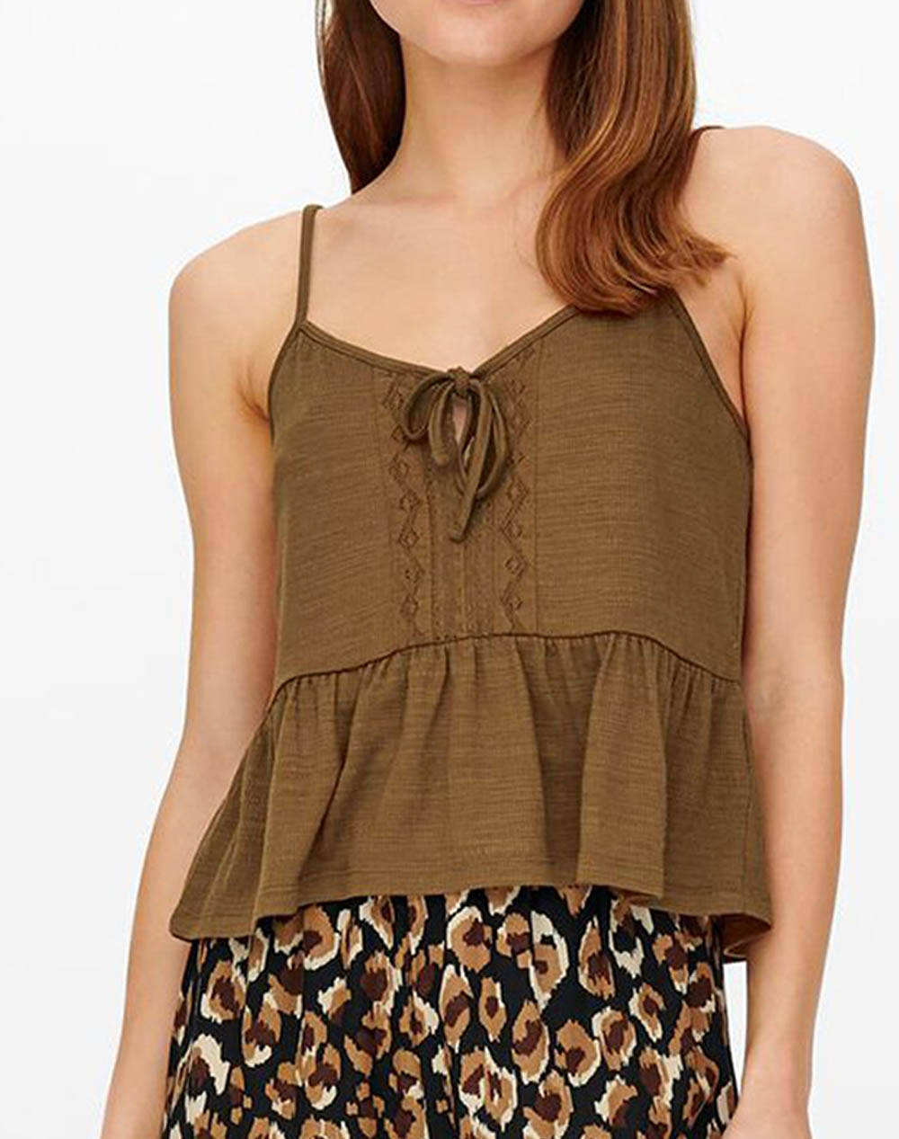 Only onlyrsa s/l lace mix top jrs