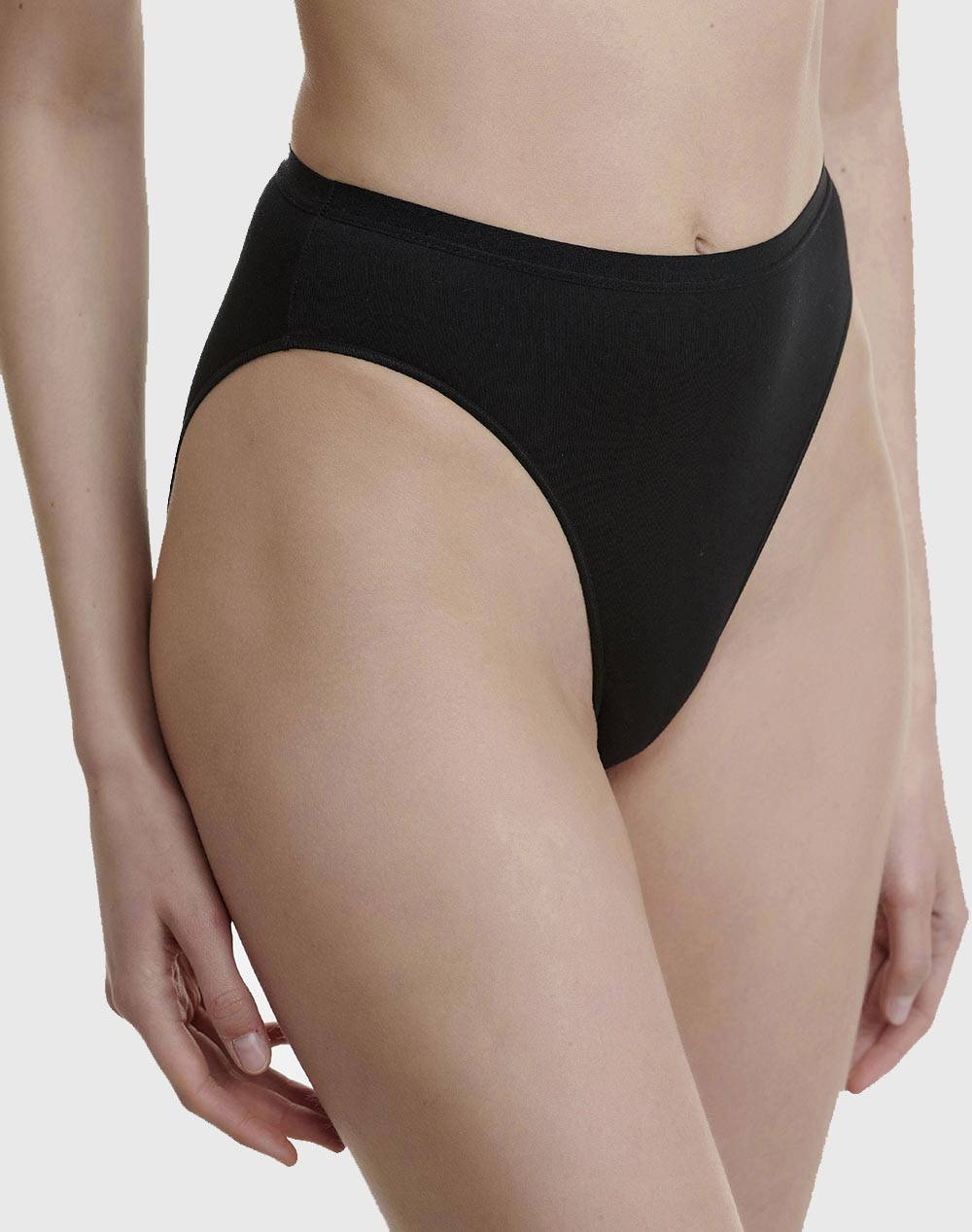 Walk de dama cu talie inalta slip bamboo 2piese