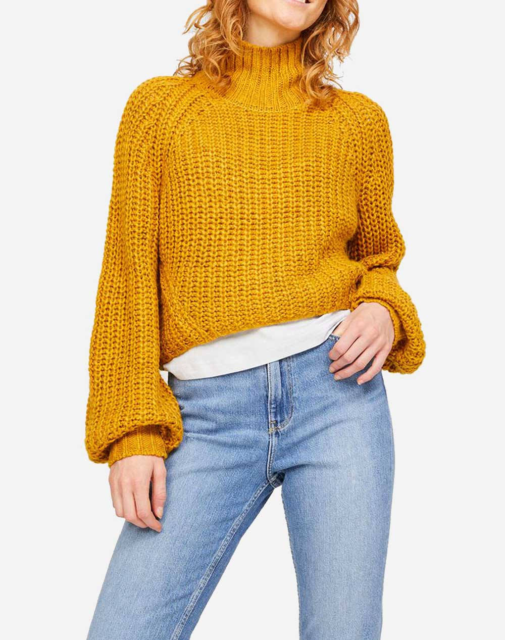 Jjxx jxkelvy chunky high neck knit sn