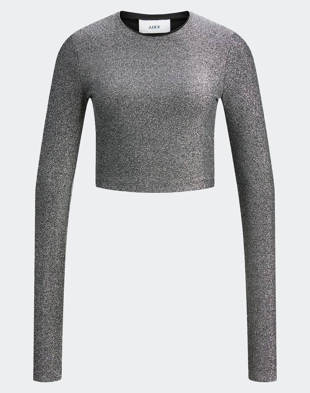 Jjxx jxfeline ls rib glitter tee