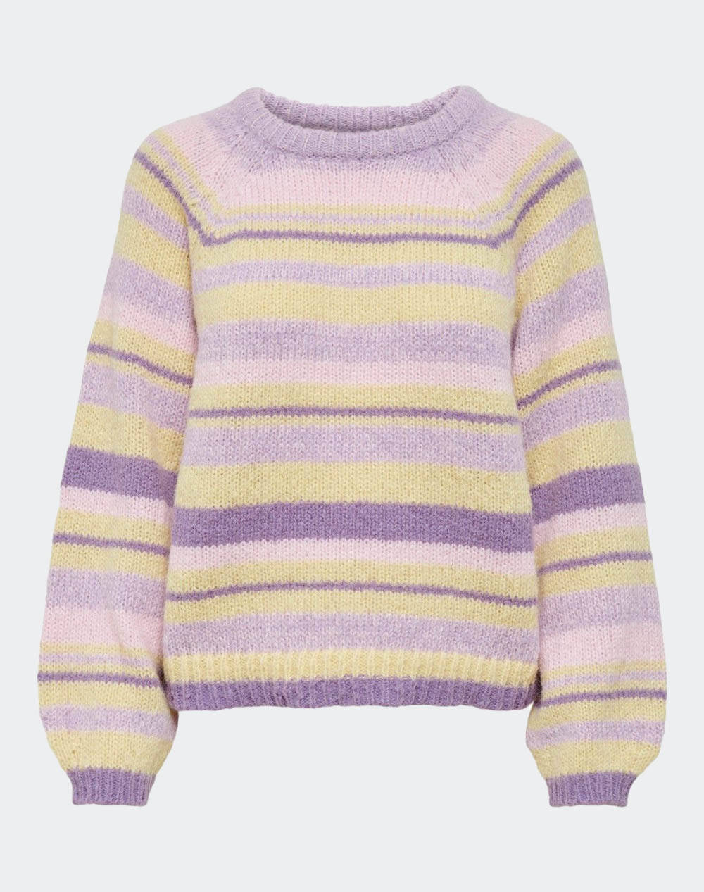 Only onlabby life l/s stripe pullover cc knt