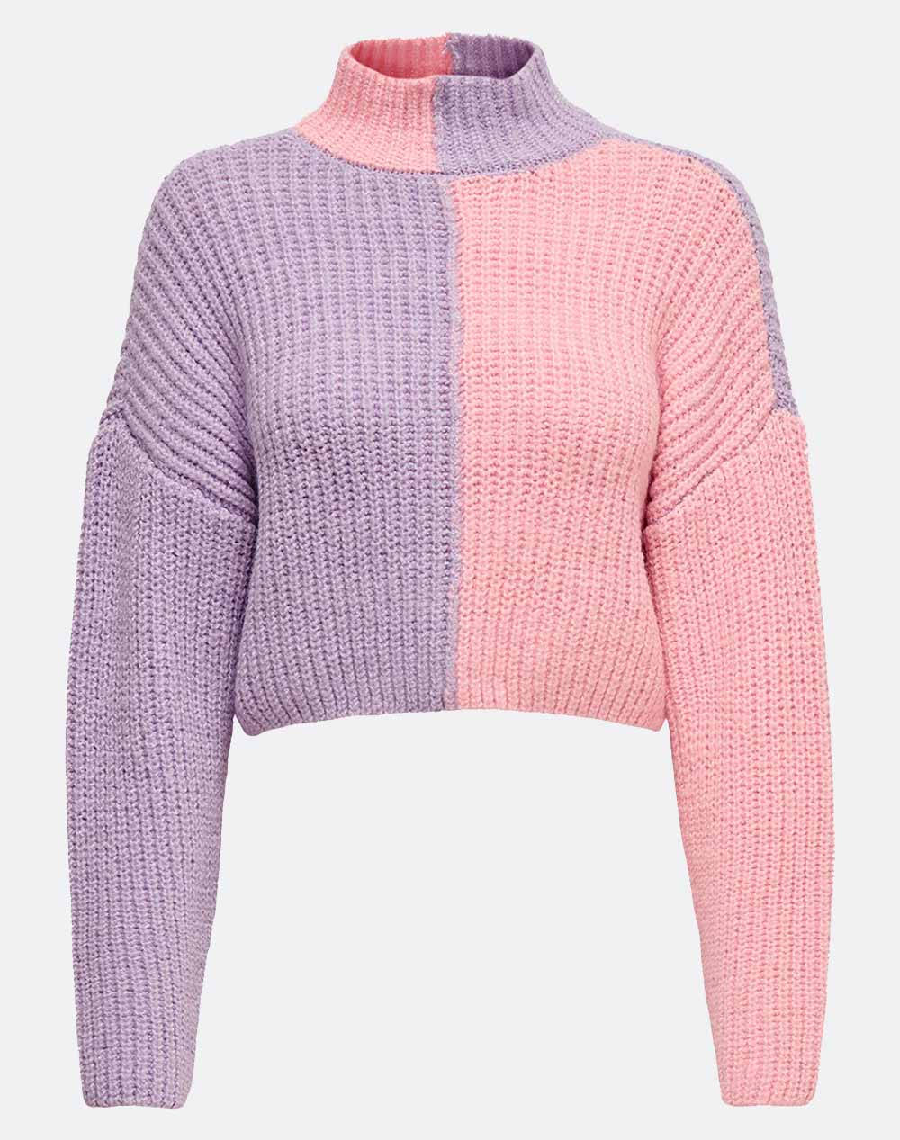 Only tricotat onlhedda l/s block pullover knt