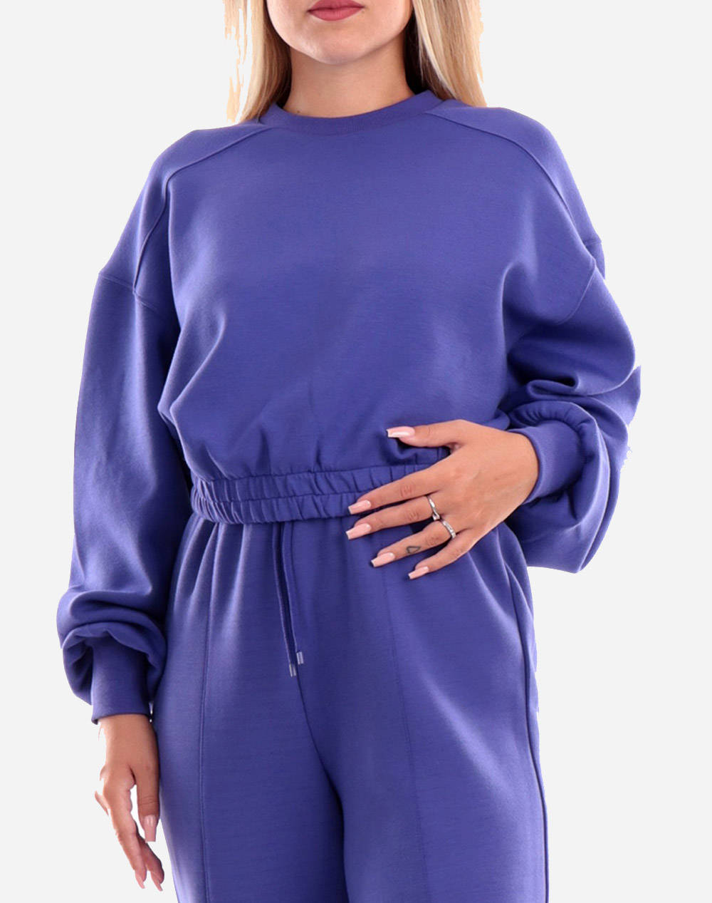 Only onlscarlett l/s cropped o-neck swt