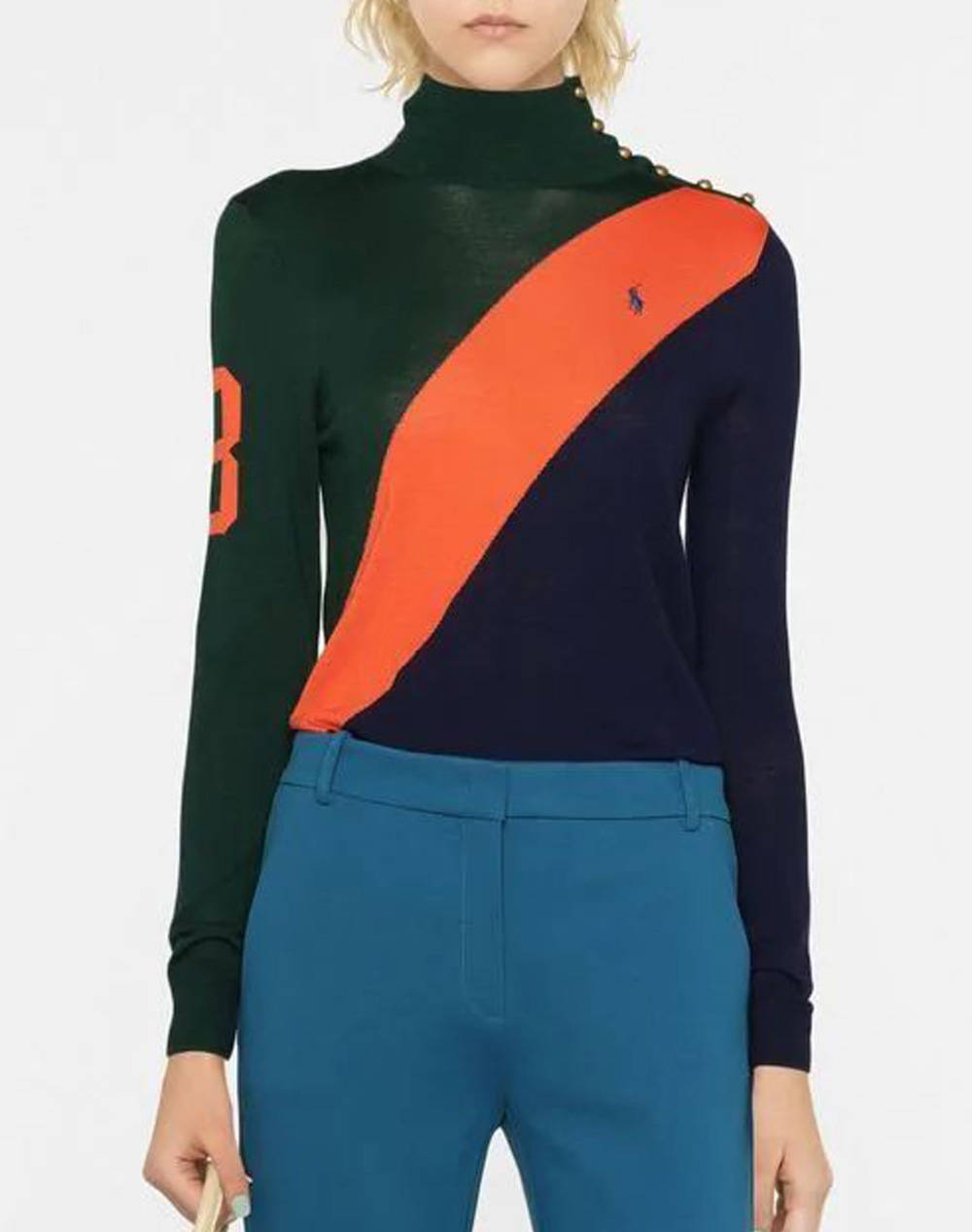 RALPH LAUREN SASH TN PO-LONG SLEEVE-PULLOVER