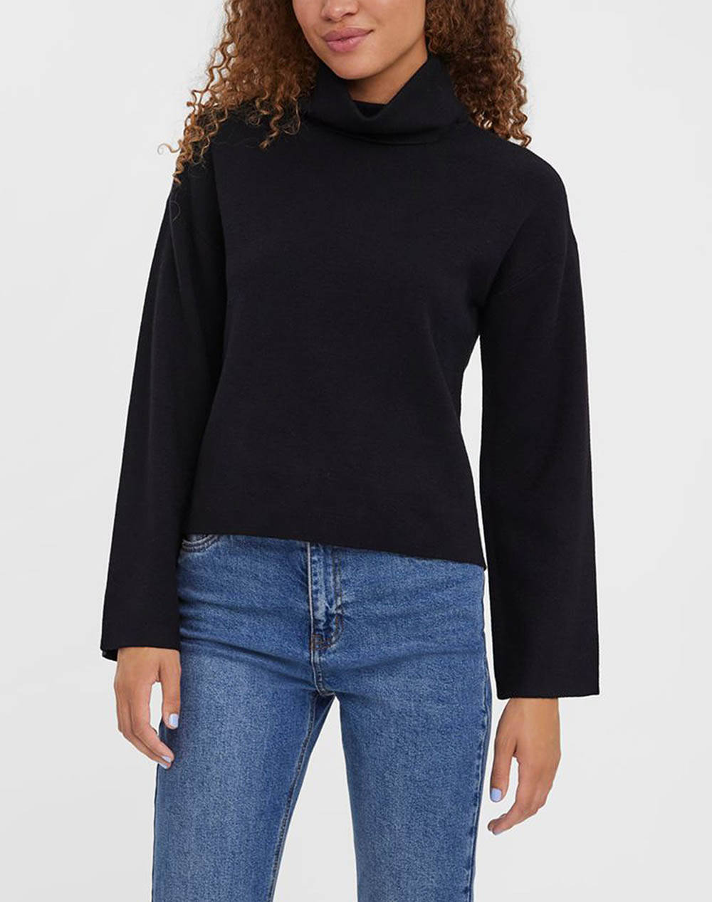 Vero moda vmgold needle wide ls rollneck blouse