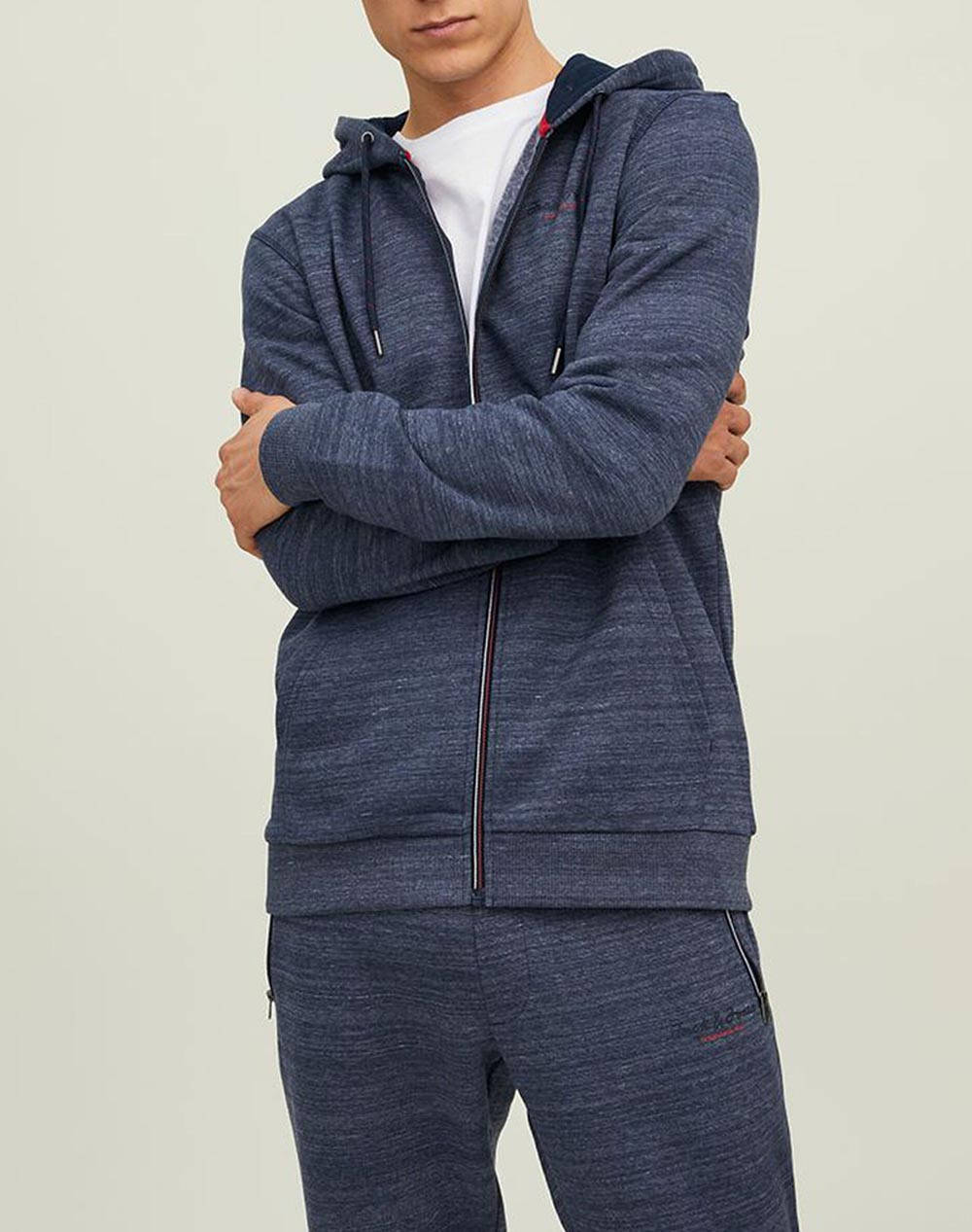 JACK&JONES JCOBERG SWEAT ZIP HOOD NOOS