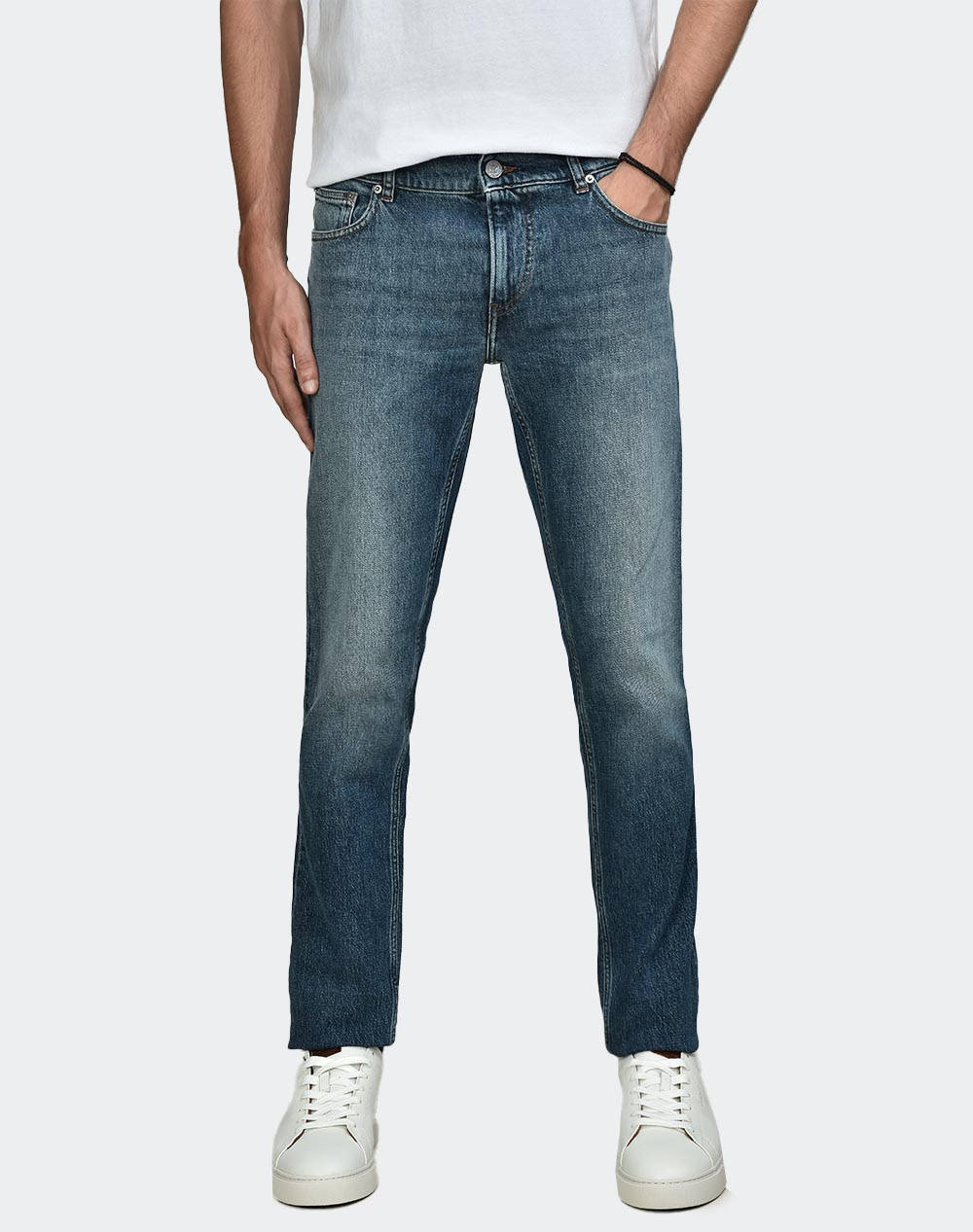 Trussardi 52j000001t005950d007 5 pocket 370 close slim tapered denim fr pantaloni de barbati